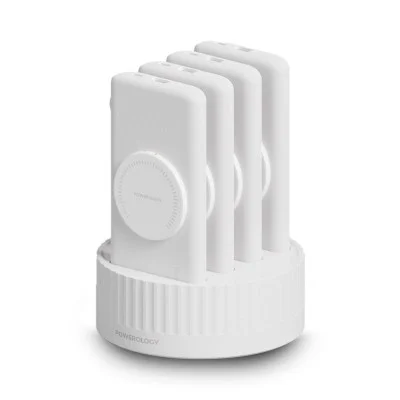 Powerology 4In1 Station 10000Mah Pd 100W Qc Wireless Power Bank - White